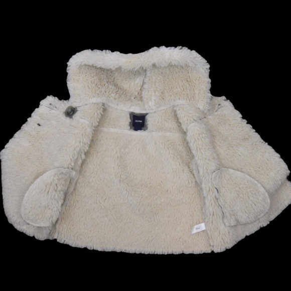 Baby GAP 18-24 Months Faux Suede 2-Button Sherpa Lined Jacket/Coat - Picture 8 of 9